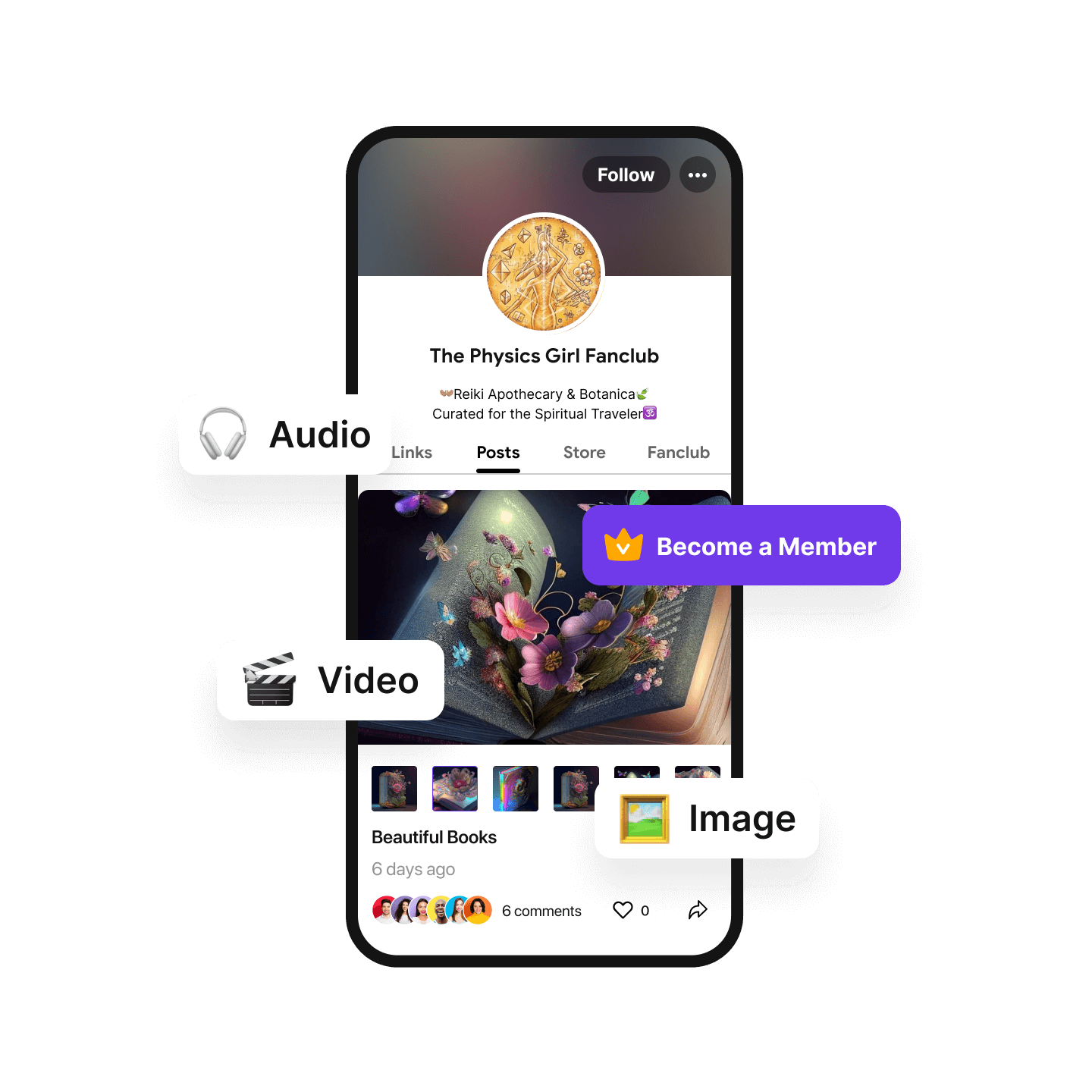 Share exclusive content with subscribers and create deeper connections.